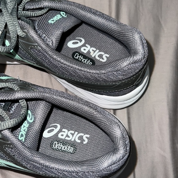 ASICS Gel Contend 4 Ortholite Sneakers Womens Mid Grey/Glacier Sea/Silver - Picture 3 of 6